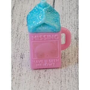 Missing cat mini milk carton doll accessory toy figure